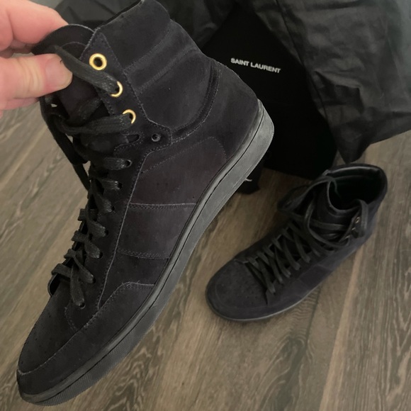 YSL Men’s High Top Sneakers - Picture 2 of 4
